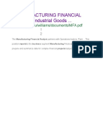 Manufacturing Financial ANALYST Industrial Goods ... : WWW - xavier.edu/williams/documents/MFA PDF
