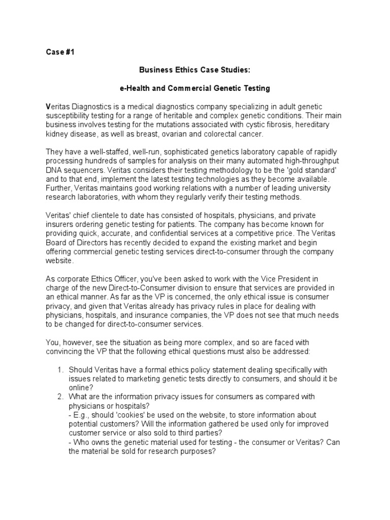 Genetics case study high school picture