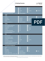 Day One: Deploying Junos Finishing Touches: Pre-Deployment Checklist