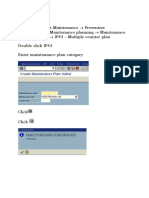 Logistics Plant Maintenance Preventive Maintenance Maintenance Planning Maintenance Plans Create IP43 - Multiple Counter Plan Double Click IP43 Enter Maintenance Plan Category