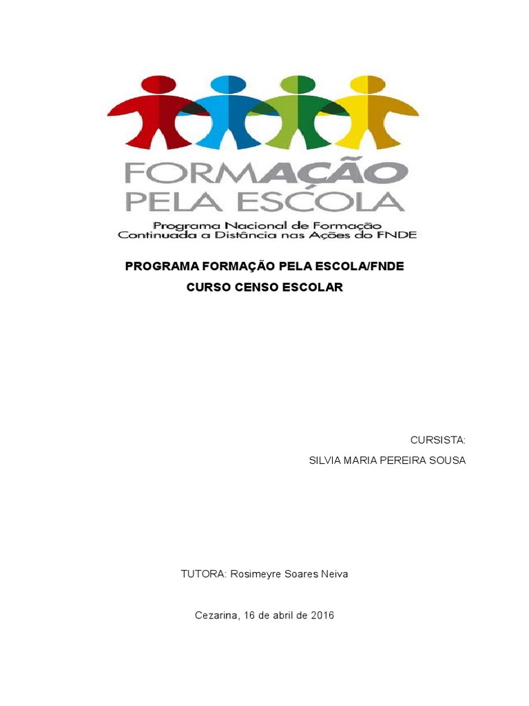 Caderno De Conceitos E Orientações Do Censo Escolar