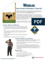 Webelos Fact Sheet