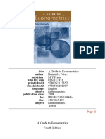 Download A Guide to Econometrics 4th ed By Kennedy 1998 MIT Press Bookpdf by octavio SN323659746 doc pdf