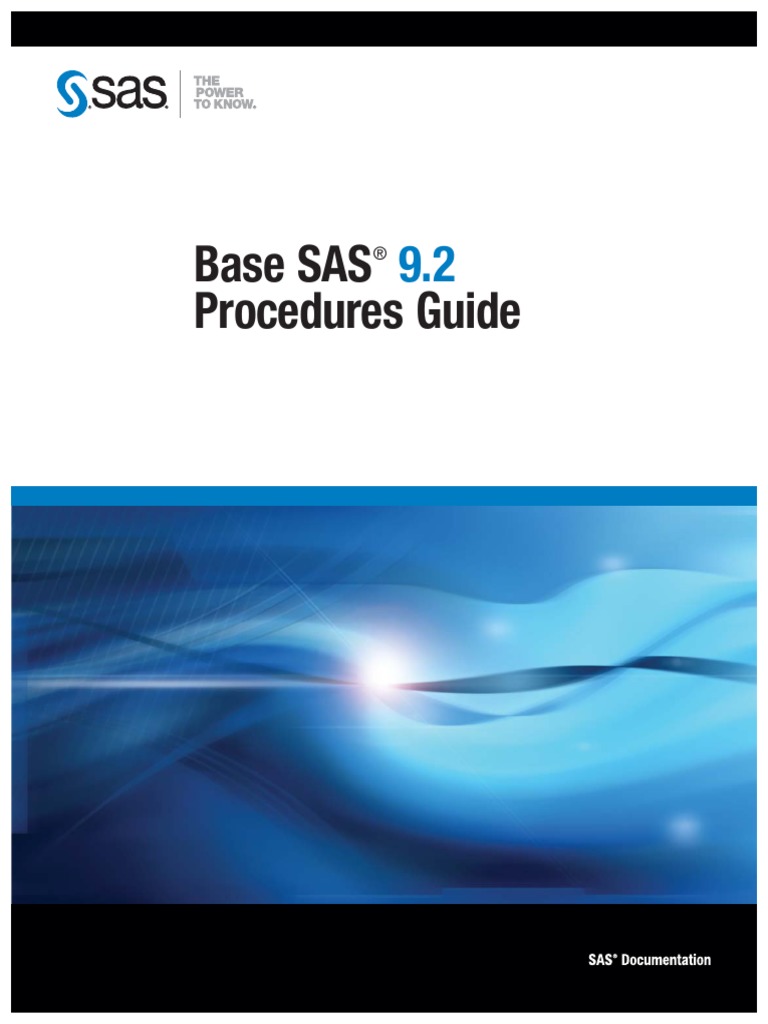 Sas Proc Guide PDF | PDF | Sas (Software) | Databases