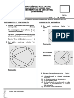 Examen de Geometría para el Tercer Bimestre