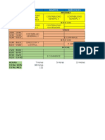 Formato de Horario