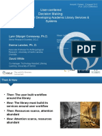 User-Centered Decision Making:: A New Model For Developing Academic Library Services & Systems