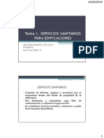 Tema 1. Servicios Sanitarios Para Edificaciones