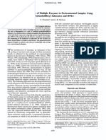 Simultaneous Analysis of Multiple Enzymes in Environmental Samples Using Methylumbelliferyl Substrates and HPLC 