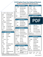 OS X El Capitan Power User Keyboard Shortcuts