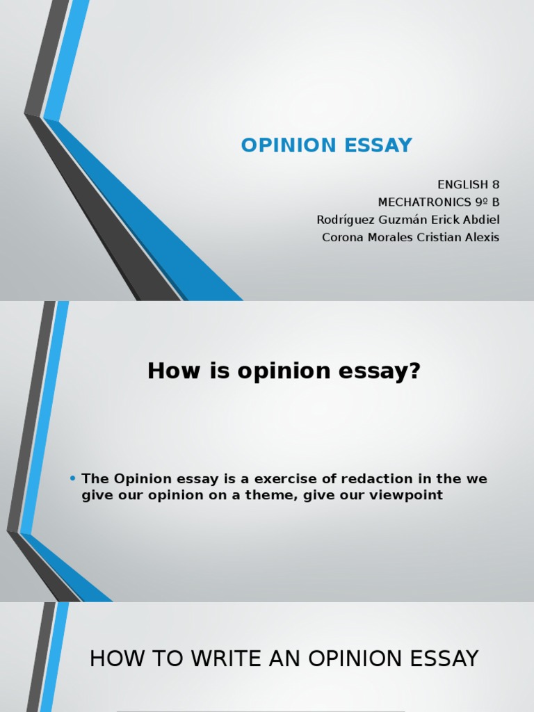 How to Write an Opinion Essay | PDF | Career & Growth | Self-Improvement