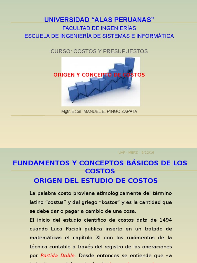 origen y concepto de Costos.pptx Costo Contabilidad