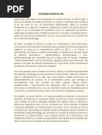 I El Estado de Derecho