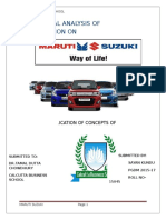 Maruti Suzuki Analysis