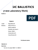 Forensic Ballistics: (Field Laboratory Work)