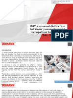 ITATs Unusual Distinction Between Possession and Occupation To Interpret Sec 50