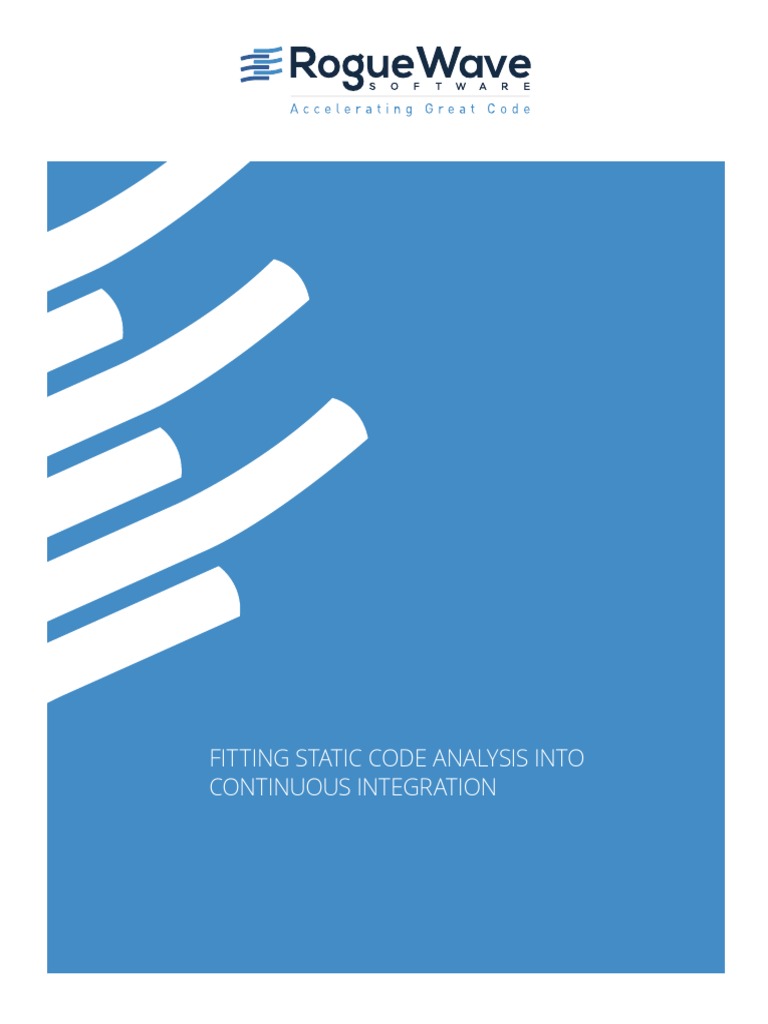 Fitting Static Code Analysis Into Continuous Integration | PDF ...