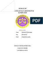 Download Makalah Organisasi dan Arsitektur Komputer  by Zhafirah Trixie Barahima Hadju SN323706968 doc pdf