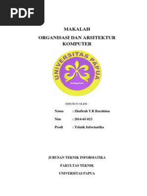 Makalah Organisasi Dan Arsitektur Komputer