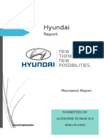 Hyundai: Placement Report