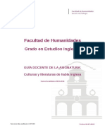 Guia Docente 259091205 - Culturas y Literaturas de Habla Inglesa - Curso 1516