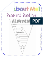 All About Me Pennant Bunting