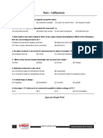 Sample Test Paper STD 9 Moving Objects