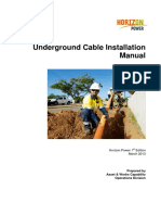 Underground Cable Installation Manual - Horizon Power PDF