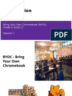 Orientation: Bring Your Own Chromebook (BYOC) Grade 5 2016-17 Session 1
