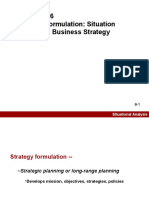 Strategic Formulation: Situation Analysis and Business Strategy
