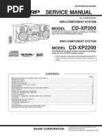 Sharp CD-xp200 Xp2200 SM