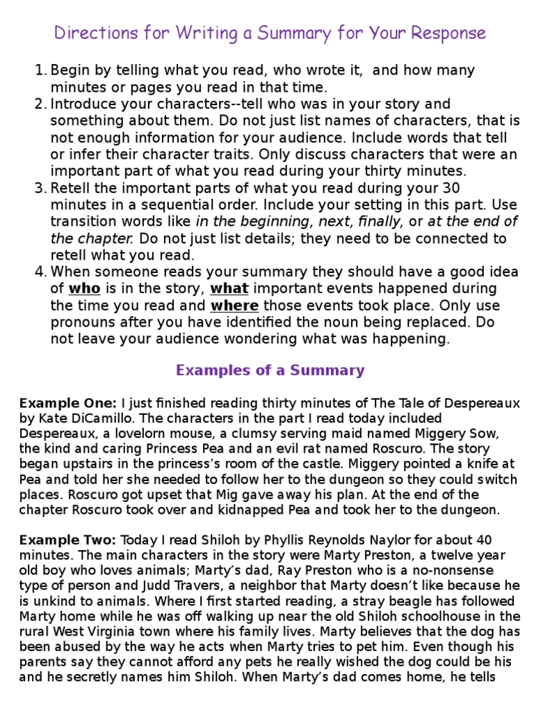 How to Write a Summary Effectively | PDF