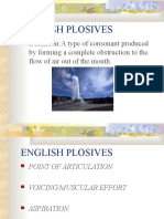 English Plosives