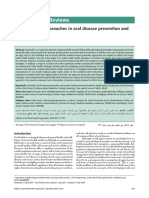 Public Health Reviews: Strategies and Approaches in Oral Disease Prevention and Health Promotion