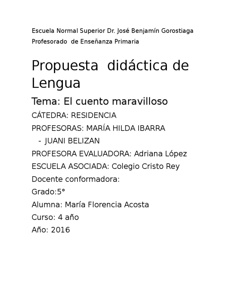 Secuencia Didáctica de Lengua para 5 Grado | PDF | Cuentos | Educación ...