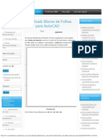 Blocos de Folhas ABNT para AutoCAD