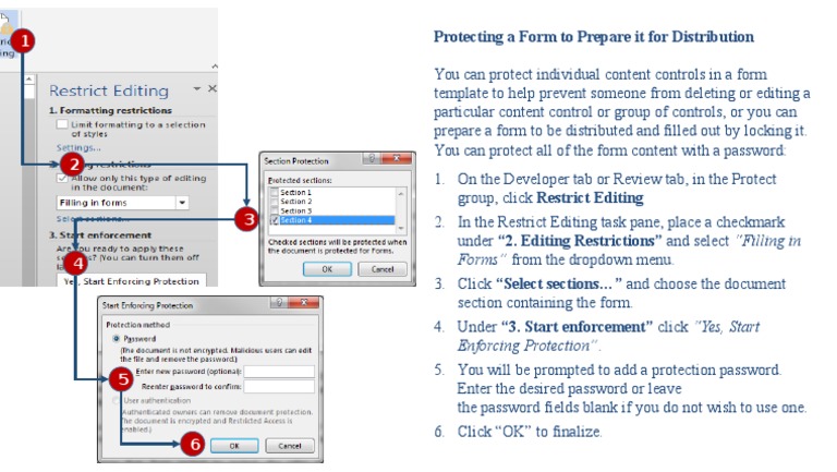 Protecting Forms for Distribution | PDF