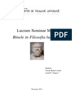 Binelui În Viziunea Lui Platon PDF