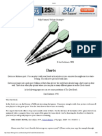 Darts - Basics and Finishes