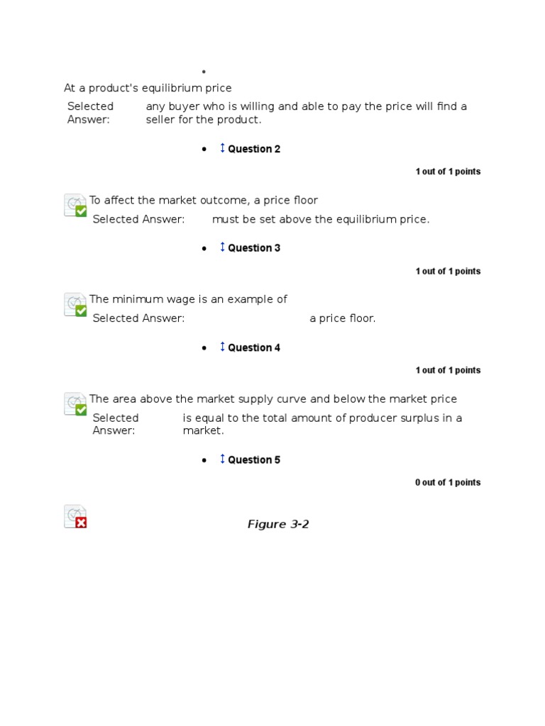 Quiz Chap 3 - 4 | PDF | Supply And Demand | Economic Surplus