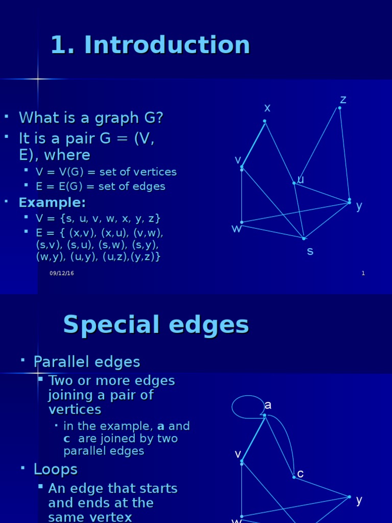 1 Introduction Euler Hamiltonian Havel Hakimi Isomorphism Ppt Vertex Graph Theory Theoretical Computer Science