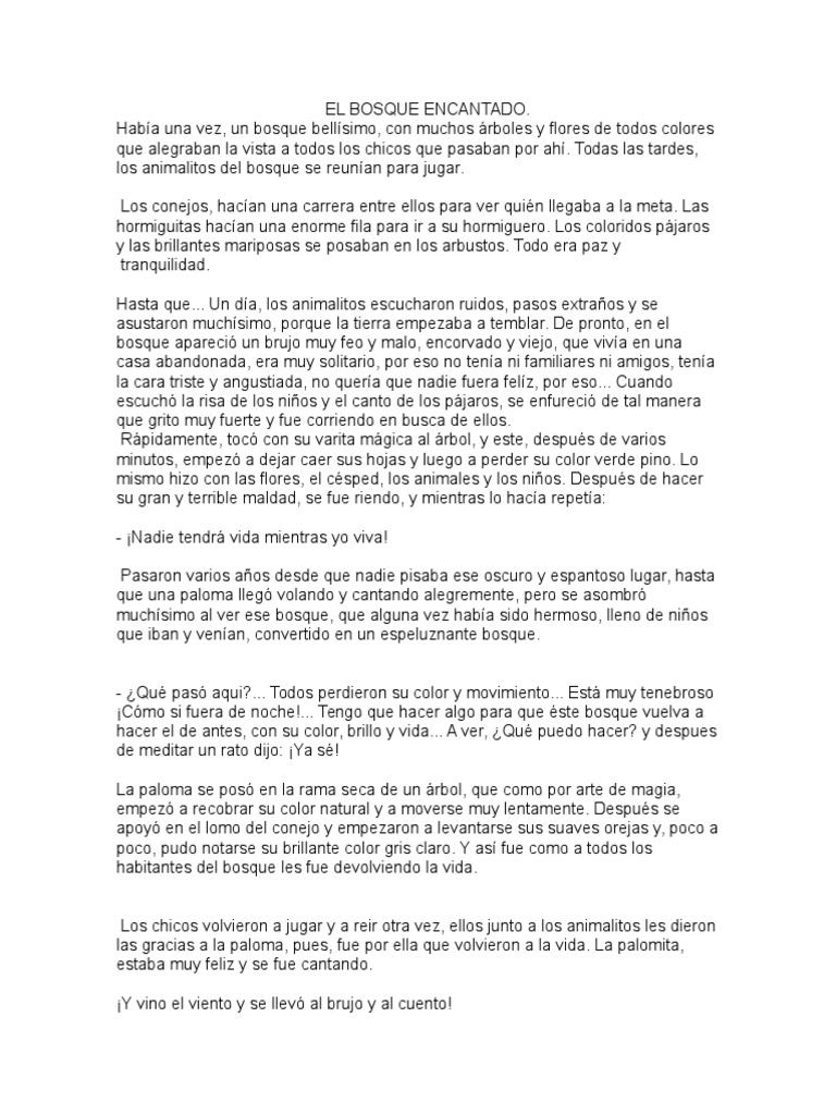 El Bosque Encantado PDF Ocio