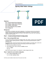 2.2.3.4 Packet Tracer - Configuring Initial Switch Settings PDF