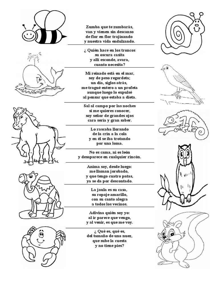 Adivinanzas de Animales para Niños | PDF | Naturaleza