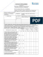 Matriz de Evaluacion de Seleccion de La Empresa Virtual