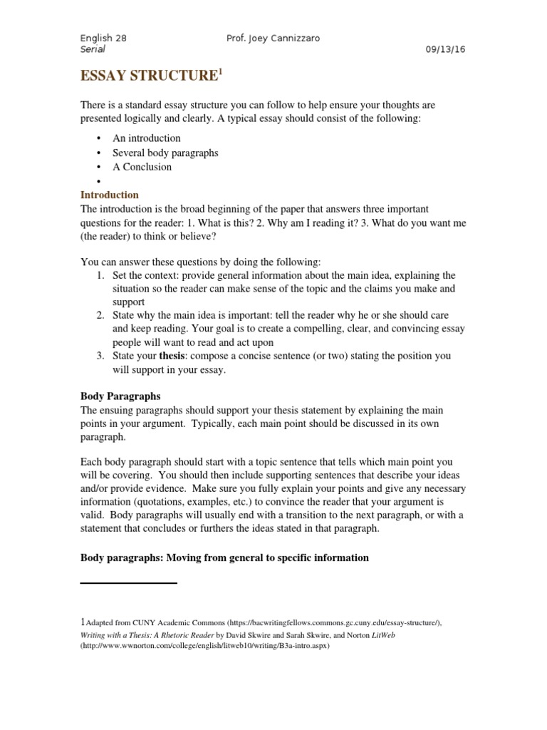 Different structures of essays image