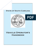 Vehicle Operator's Handbook: State of South Carolina
