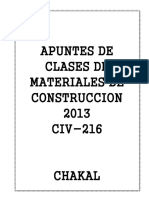 Apuntes de Materiales de Construcción - CIV216 - UAGRM