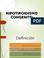 Hipotiroidismo Congenito