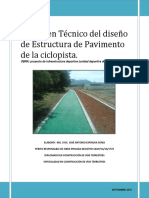 Dictamen Técnico Del Diseño de Pavimento de Ciclo Vía PDF